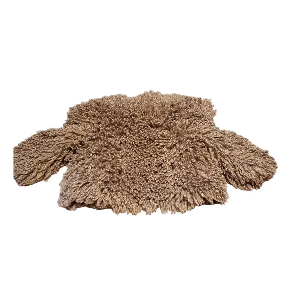 Piece Of Cake Toddler Faux Fur Jacket XS Brown Y2K 2000s Teddy Bear Cozy Coat